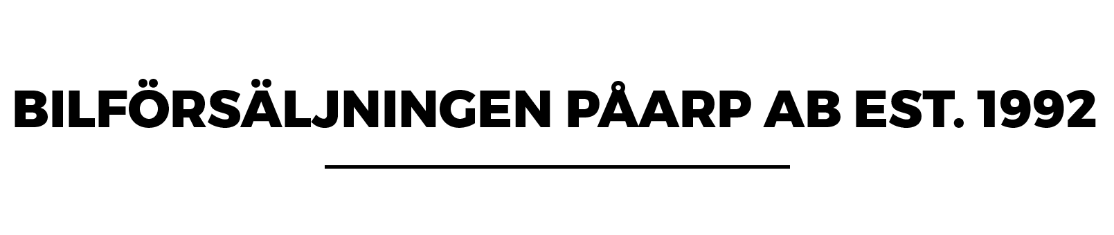 BILFÖRSÄLJNINGEN PÅARP AB